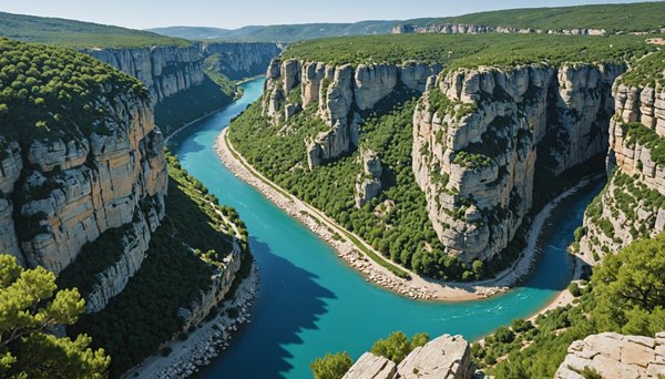 Exploration du paysage estival de l'Ardèche
